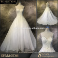 Novos vestidos de casamento Custom Customized com embelezamento